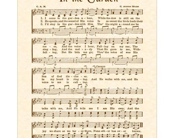 In just the back garden hymn Etsy picture about In the Garden Hymn Printable identified as Within the backyard garden hymn Etsy
